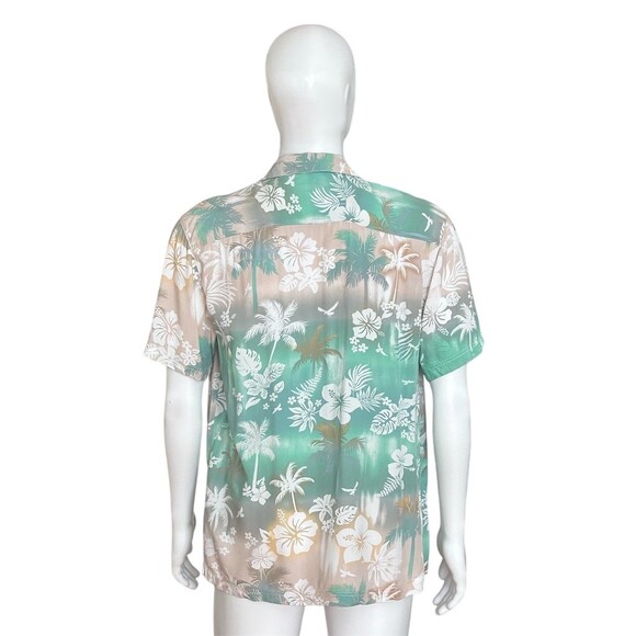 Good Vibes Drill Clothing Co Men's Hawaiian Tropical Button-Up Shirt M - Picture 7 of 8